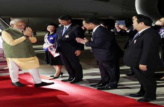 PM Modi arrives in Hiroshima, to attend G7 Summit andQuad Leaders’ Meeting